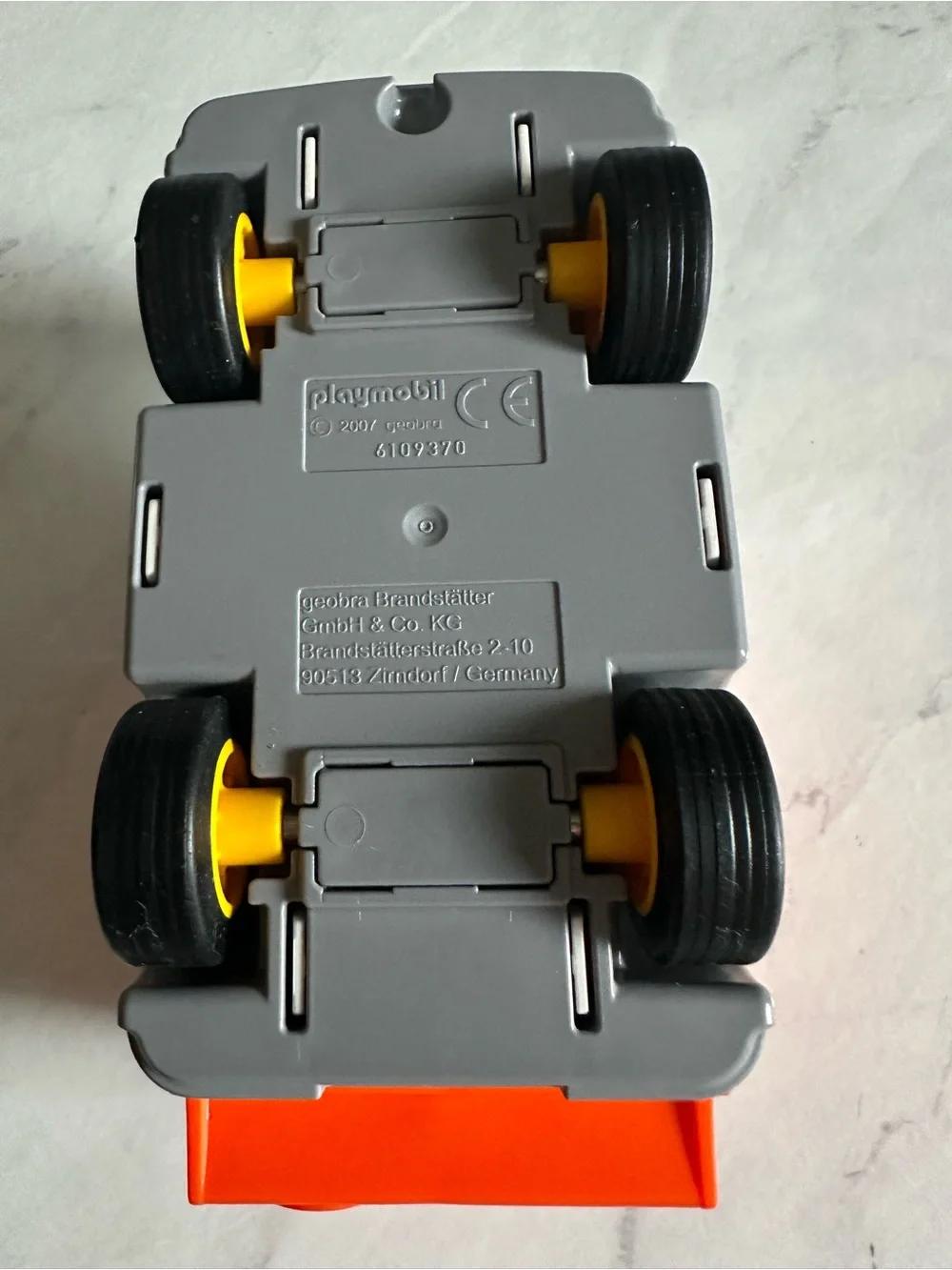 Playmobil 123 Kids Orange & Gray Dump Truck Toy
